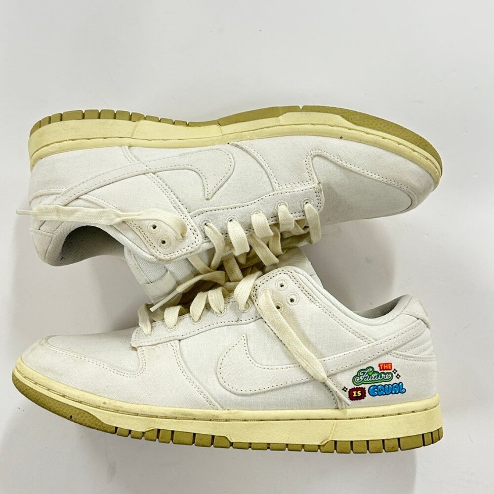 Nike Dunk Low Premium “NY” Triple White Sail Cream Sole 9.5 women FD0868-133